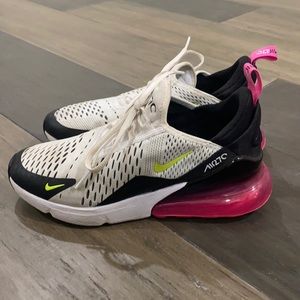 Nike Air size 5Y pink white and black